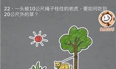 史小坑的烦恼3第22关怎么过 老虎如何吃到20公尺外的草
