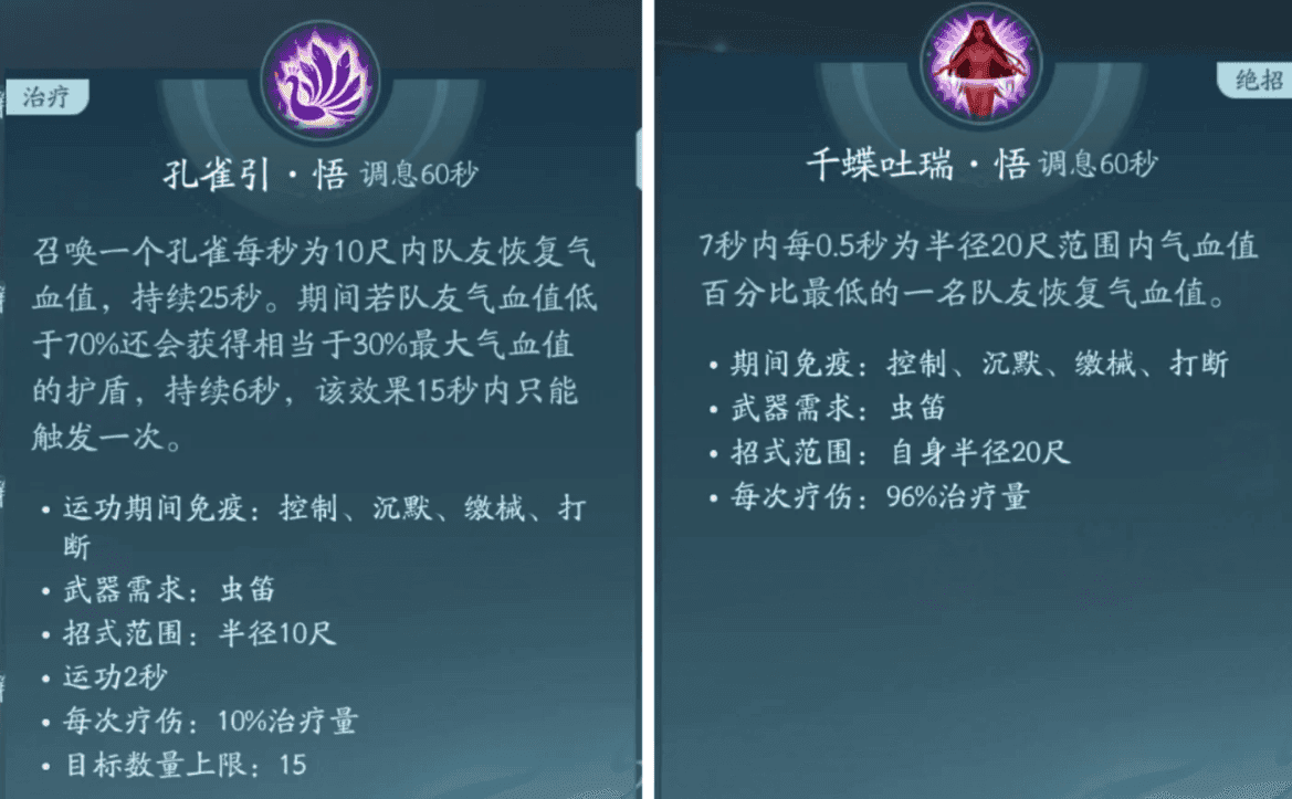 剑网三无界奶毒可提供什么buff